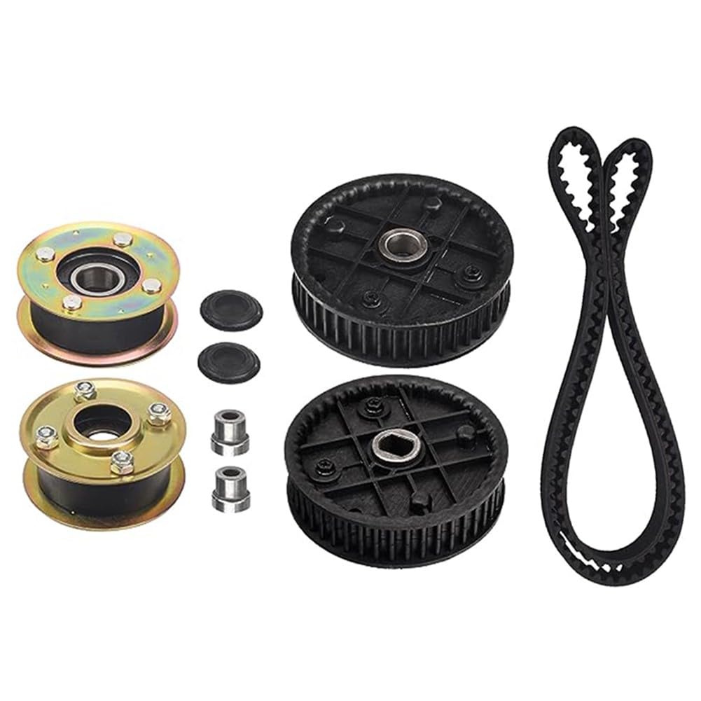 Kit de correa de polea con piñones para cortacésped TimeMaster de 30 y 76 cm, 131-4529 125-2532 121-9100, juego de montaje de accionamiento de metal
