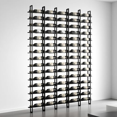 Botellero De Pared , Sostenedor Negro Del Almacenaje Del Vino, Estante De Metal De La Botella Del Vino De La Pared Que Cuelga De 16 Niveles 80 Botellas, Para Cocina, Bodega, Bar 80 Botellas Botellero De Pared , Sostenedor Negro Del Almacenaje Del Vino, Estante De Metal De La Botella Del Vino De La Pared Que Cuelga De 16 Niveles 80 Botellas, Para Cocina, Bodega, Bar 80 Botellas