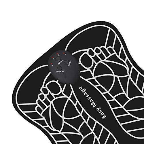 #N/A EMS Massageador Estimulador Elétrico para Pés, Dobrável, Tapete de Massagem Elétrico, Portátil,