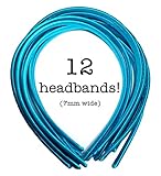 Skinny Satin Headbands, Set of 12, all in the color of your choice Flexible, comfortable base, fully covered in satin all the way around, neatly finished on the inside Perfect headband blanks for making ears, adding bows, decorating any way you like,...