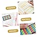 HOMSFOU 1set Highlight Strips Removable Page Markers for Annotating Books Adhesive Tabs for Easy Reading and Study Portable and Lightweight Index Flags