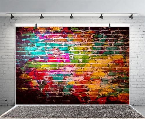 Fondo mural graffiti 10x8ft para fotografía y fiesta miniatura 4