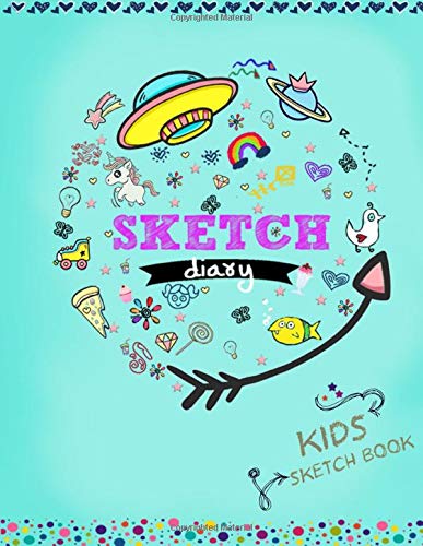 Kids Sketch Book: SKETCH DIARY: Art sketch book for kids with 120 pages, 8.5