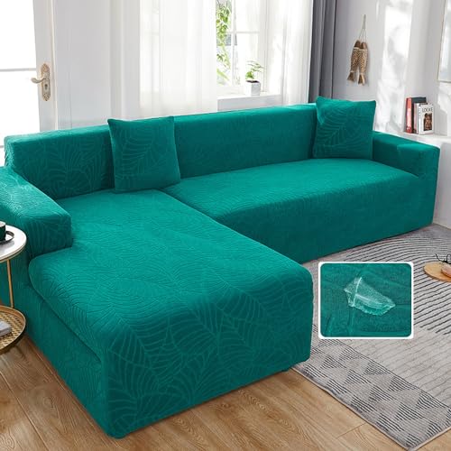 Housse de canapé d'angle lavable et imperméable contre les taches de salon