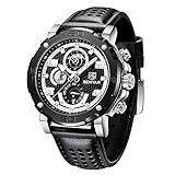 5.【⌚ 100% ZUFRIEDENHEITSGARANTIE】 Wir bieten nur echte BENYAR-Produkte an und versprechen, alle Anfragen innerhalb von 24 Stunden zu beantworten. BENYAR Uhren für Herren bieten eine 60-tägige Geld-zurück-Garantie aus irgendeinem Grund und 1 Jahr Garantie ab dem Kaufdatum. Alle defekten Teile im Zusammenhang mit Qualitätsproblemen während dieses Zeitraums werden zu 100% erstattet oder ersetzt. Ihre Zufriedenheit ist unsere oberste Priorität.