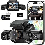 Dashcam Auto Vorne Hinten 4 Kanal, 3K + 3×1080P 360° KI Kamera mit DMS Fahrerüberwachung (DDAW), WLAN GPS Dashcam 4K mit Sprachsteuerung, Nachtsicht, CPL, 128GB SD, 24H Parkmodus, Privatmodus, V8Pro