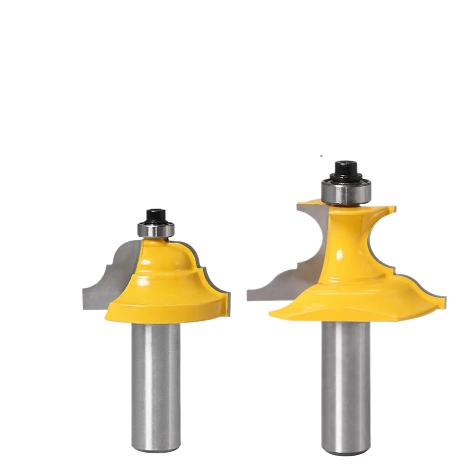Epaknhgd 12Mm Shank 2Pcs 1/2"Shank Wainscoting Pedestal Router Bit C3 Carbide Tipped Wood Cutting Tool Woodworking Bits(12Mm Shank)