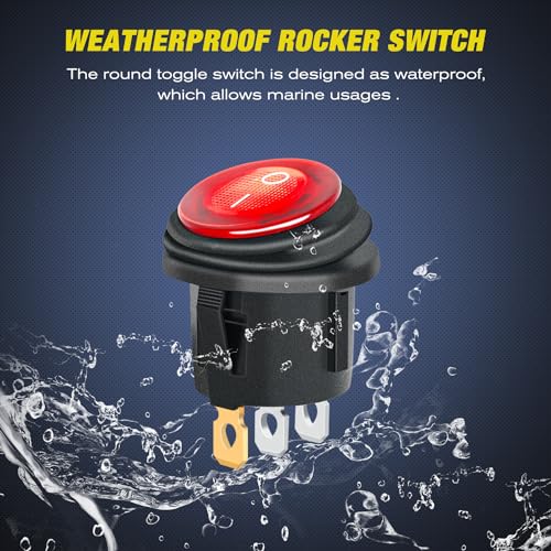 Image of Nilight 3 Gang Rocker Toggle Switch Panel Waterproof