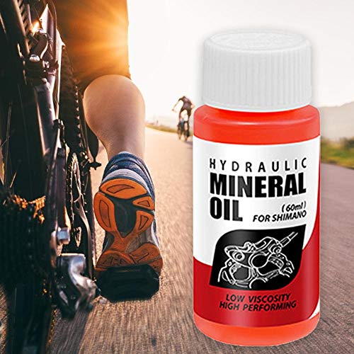 Rikey Aceite Mineral para Frenos de Bicicleta, Líquido para Frenos de Disco hidráulico con líquido de Frenos de Aceite Mineral de Alto Rendimiento, para Bicicletas de montaña Shimano Magura Tektro
