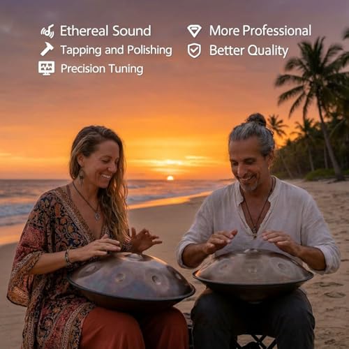 Tambor Handpan 12 notas 22 pulgadas 440 Hz D Menor miniatura 4