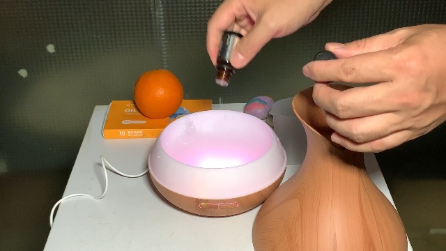 Diffusore Di Aromi Per Oli Essenziali 350ml – Ultrasuoni Con 8 Luci LED, Timer E Spegnimento Automatico – Umidificatore Silenzioso