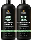 INFINA ESSENTIALS Aloe Vera Shampoo and Conditioner Set | 16 fl oz Each | with Batana Oil | Hydrating, Soothing & Moisture Balance Formula | Nourishing Care for Dry, Itchy or Sensitive Scalp