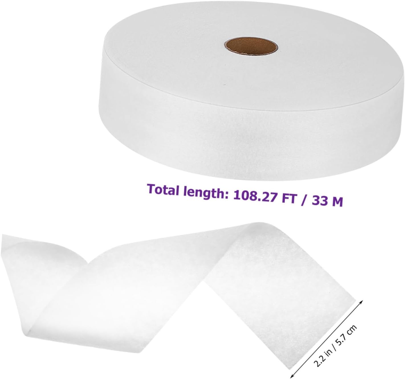 NUOBESTY 2rolls Quilting Fabric Nonwoven Batting for Quilting Upholstery Rug Making