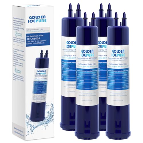 Image of GOLDEN ICEPURE Replacement for EDR3RXD1, Kenmore 46-9083, 46-9030, Everydrop Filter 3, 4396841 4396710, Refrigerator Water Filter 4 Pack