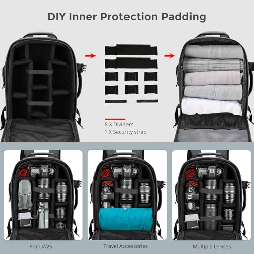 Mochila para cámara con puerto USB y protección RFID miniatura 3