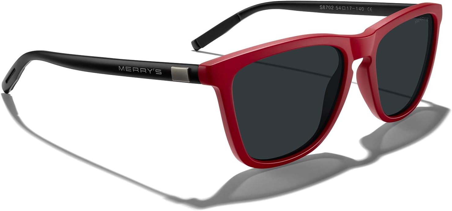 MERRY'S Unisex Polarized Sunglasses for Women Men Classic Retro Designer Style Aluminum Legs - Image 5