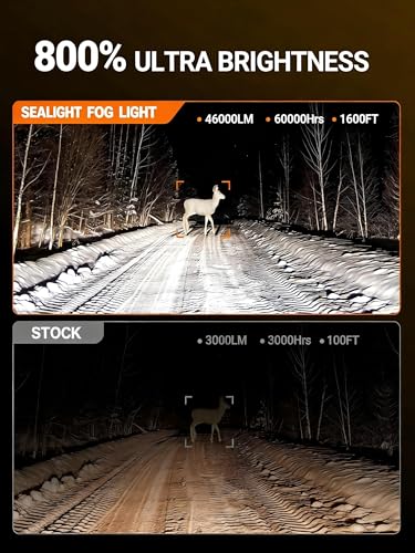 Image of SEALIGHT H13 Fog Light Bulbs, ๐:๐ ๐๐ข๐ง๐ข ๐๐ข๐ณ๐, Pack of 2