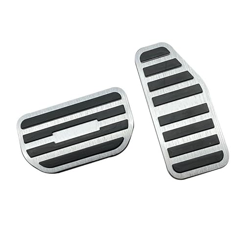 TADOKAPATU スズキ スペーシア スペーシアギア MK53S 専用ペダルカバー ブレーキアクセルカバー 安全運転 取付説明書付き ぴたっり装着 内装パーツ アルミ合金アルミ合金とゴム製 2PCS【シルバー】SP-JTY