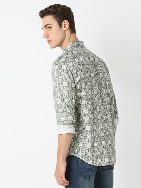 Image of MARK & ALBERT Men's Slim Fit Cotton Formal Shirt