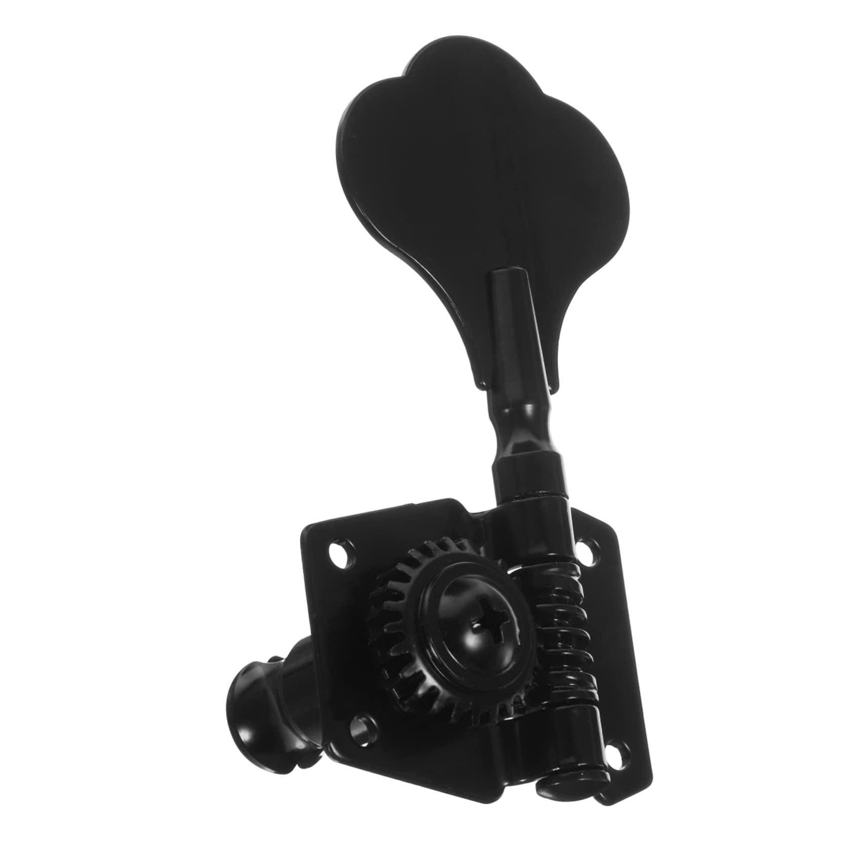 Hemoton Bass Guitar Tuning Pegs Guitar Tuner Pegs Set Black High Grade Metal Material 16:1 Gear Ratio Smooth Tuning