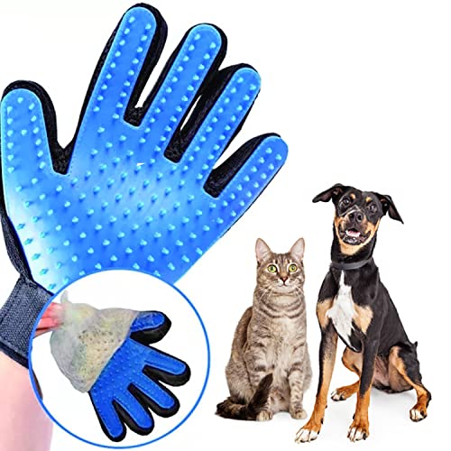 Generic-Pet-Grooming-Glove-Blue-Perfect-for-Dog-Cat-Rabbit-with-fur-short-and-long-Multi-role-Bathing-Massaging-Grooming-Shedding-Brush-Glove