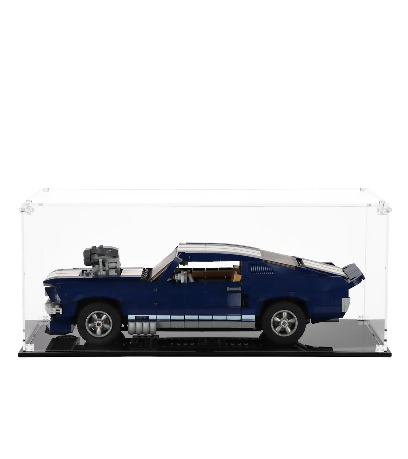 Acryl Vitrine für Lego 10265 Ford Mustang,Staubdichte Lagerung Vitrine für Lego 10265 Spielzeugauto, Lego-Liebhaber (Nur Vitrine), Size:45x20x15 cm