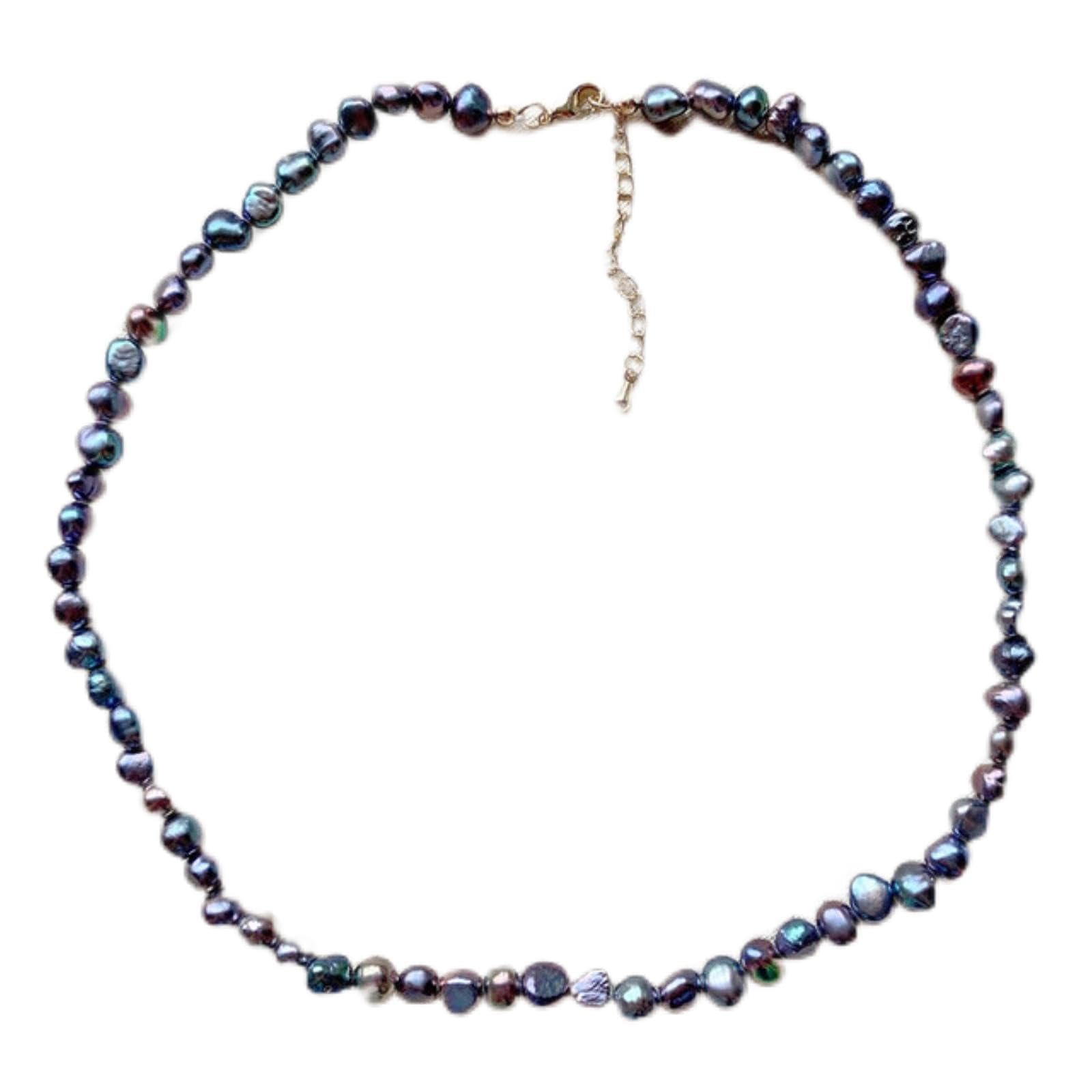 Collier de perles d'eau douce naturelles, le cadeau baroque idéal pour elle
