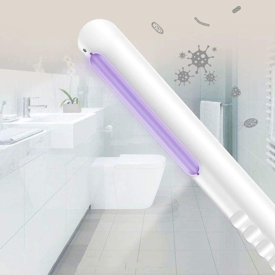 Sterylizatory ultrafioletowe ręczna lampa owadobójcza UV, ładowanie USB przenośna sterylizator ultrafioletowa różdżka pomiar do domu, biura i podróży