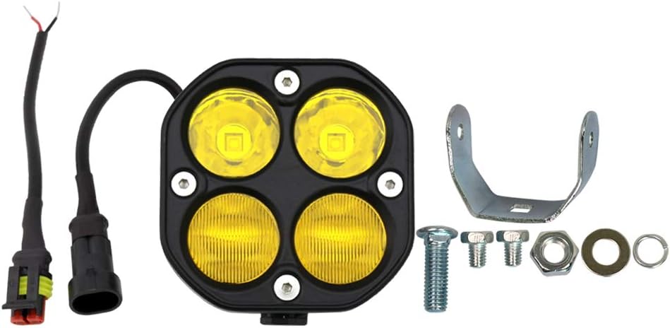 Flаѕh Dеаlѕ - 50% оƒƒ LED Combo Yellow Ditch Lights Pod Lights Driving Fog Lights 2Pcs 3Inch 40W Waterproof Offroad Driving Lights Work Auxiliary Lights Fit for Auto Car Truck ATV UTV Boat Golf Motorcycle