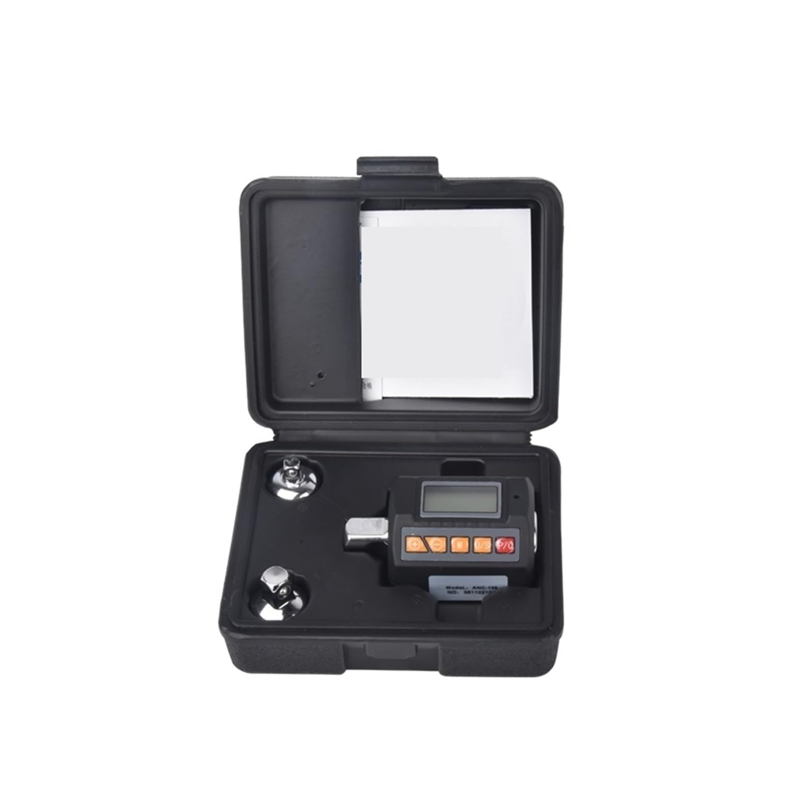 EDEDE Dinamometrica Digital, 1/2 1/4 "3/8" 340NM Juego de adaptadores de par Digital Medidor de par Digital Probador de medidor de Llave dinamométrica