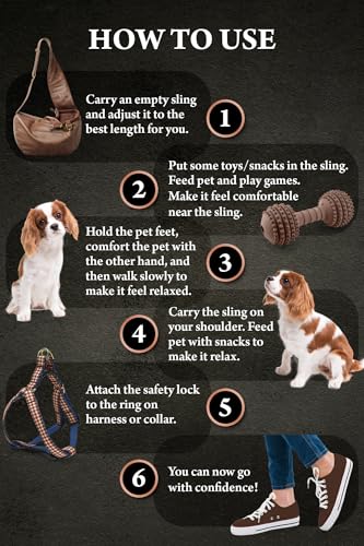 Noah & Paw Dog Sling Carrier for Small Dogs 5-18lb, Dog Sling for Small Dogs and Cats, Dog Carrier with Adjustable Padded Strap, Vegan Leather Lined with Fur, 3X Safety Features, Machine Washable - Image 7