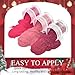 Honey Joy 6 BOX/SET Wine Red Dip Powder Glitter Dark Barn Red Fine Dipping Powder Colors No Need Lamp Cure,Like Gel Polish Effect,Even & Smooth Finishing (DP-L-6pcs-10g/box)