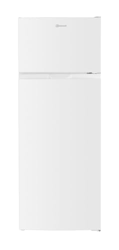 Bauknecht K55T0 413W Freistehende Kühl-Gefrierkombination/Gefrierfach oben/Doppeltürer/EEK D / 4 Ablagen / 1 Obst- und Gemüseschublade/weiß