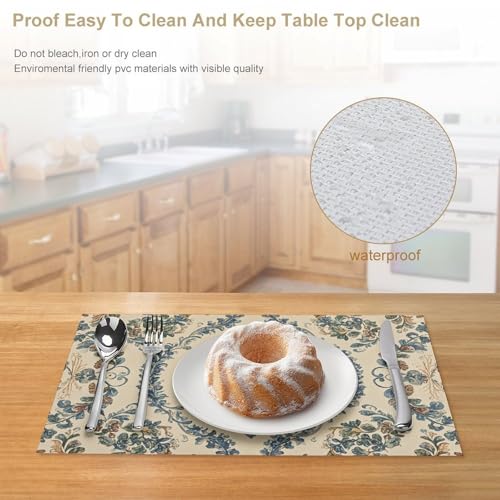 Sets de table étanches et lavables contre les taches en PVC