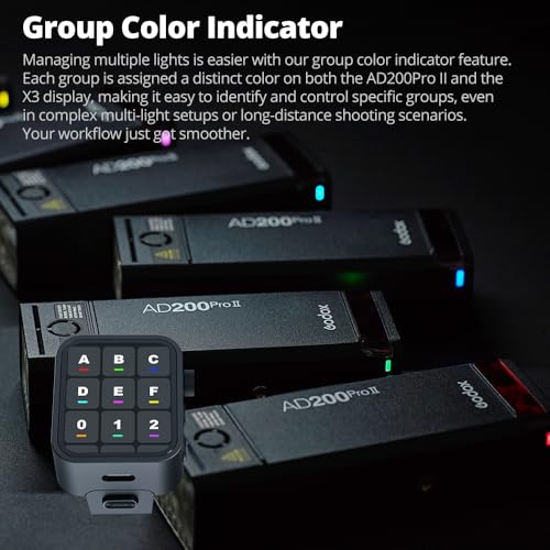 Flash de studio Godox AD200ProII avec tête interchangeable pour éclairage haut de gamme - 6