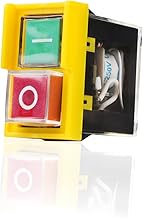 Jadeshay Electromagnetic Safety Switch KJD6 5E4 ON/OFF, Waterproof Emergency Stop Button AC 250 V 6A