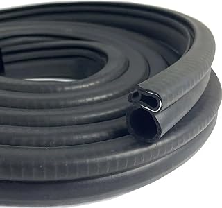 KaberTrade Rubber Edge Guard, Lip and Side Bulb Flexible Multipurpose Noise Isolation Sound Proof Dust Dust Strip for Cars, Trucks, Boats, Homes, Offices - 3 Meter - KaberTrade