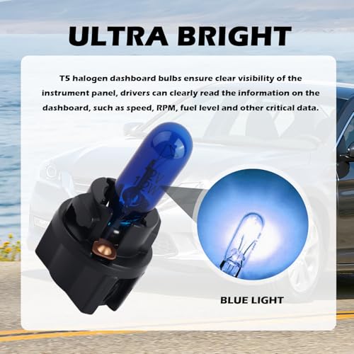 Kit 20 Lámparas Halógenas Azul para Tablero de Auto miniatura 4