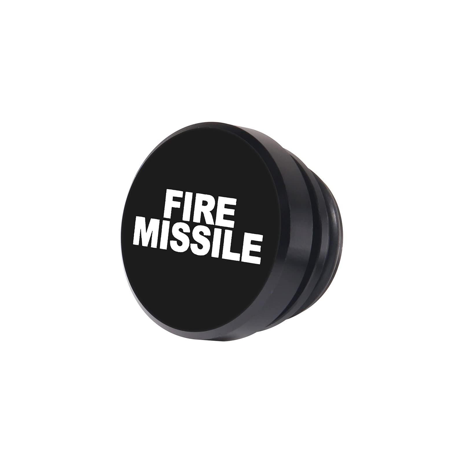 Aokin Cigarette Lighter Cover, Aluminum Dustproof Car Cigarette Lighter Plug Parts Auto Accessories Fits Most Vehicles, Autos, Trucks, Boats Standard 12 Volt Power Source, Fire Missile Black