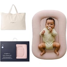 Snuggle Me Wave Organic Infant Baby Lounger, Ergonomic CPSC Compliant Nest Petal