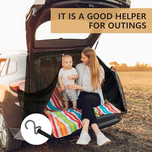 Yahenda RS-YAHENDA-3620 Car Camping Net Car Tailgate Mesh Bug Screen Breathable Mesh Car Tent thumb #5