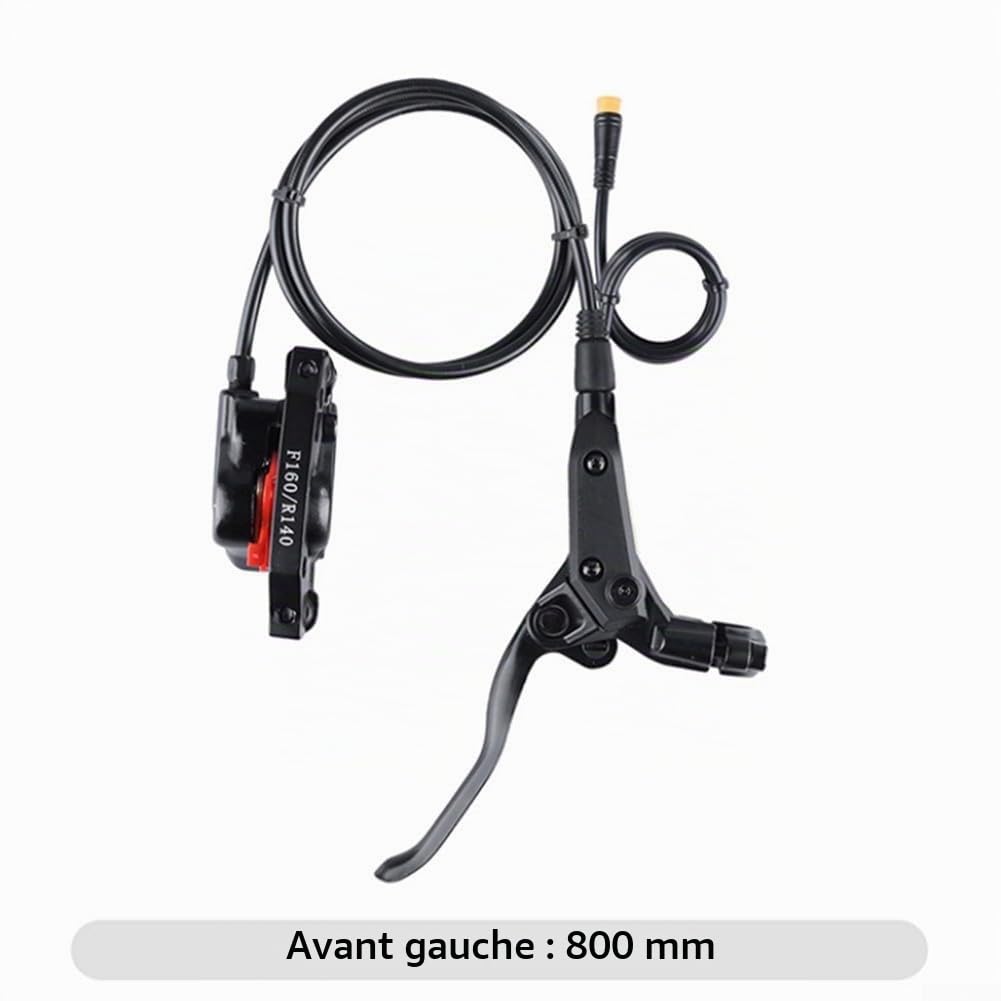 Kit de frein hydraulique efficace pour vélo électrique 3 broches, avant 800 mm et arrière 1400 mm