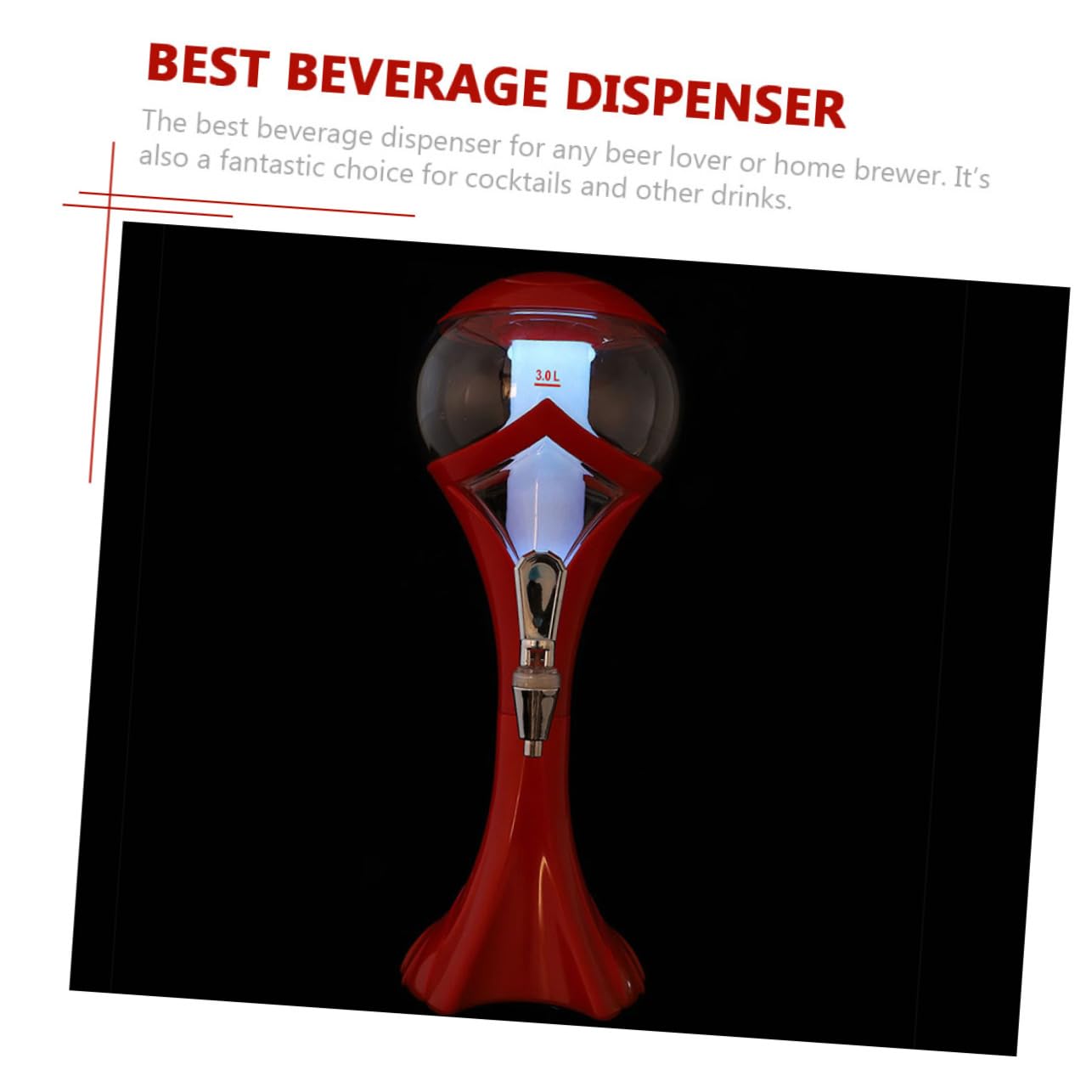 1pc Wine Tower Beverage Dispenser Party Beer Dispenser Faucet Beverage Bottle Bar Drinks Dispenser Leak-proof Drink Dispenser Faucet Bottle Wine Dispenser Wine Bottle Party Supply