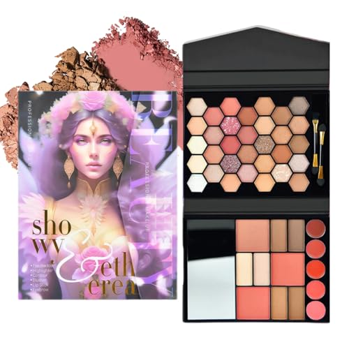 Paleta De Maquillaje Para Ojos, Iluminador De 46 Colores De Larga Duración, Paleta De Maquillaje, Para Mujeres y Niñas Halloween Uso Diario Fiestas Viaje