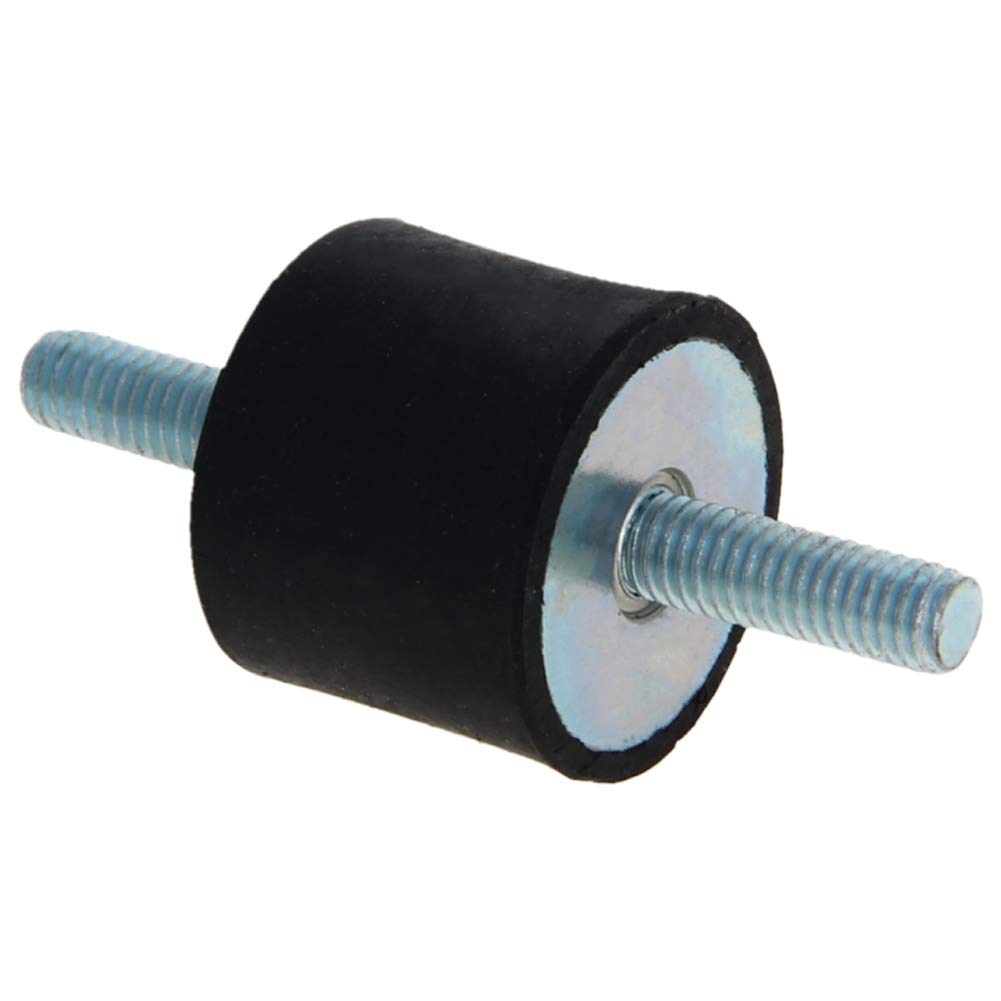 Supporti Cilindrici In Gomma Con Borchie M4 - 15x10 Mm, Set 4 Pezzi, Per Ammortizzatori E Assorbimento Vibrazioni