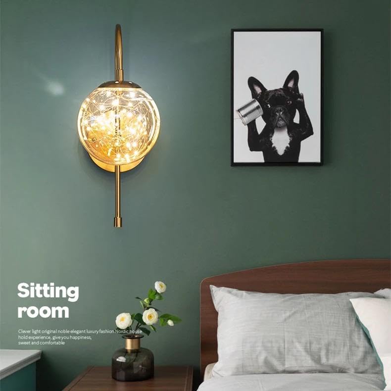 Image of blissbells Crystal Wall Light, LED Decorative Sconce (Metal swan)