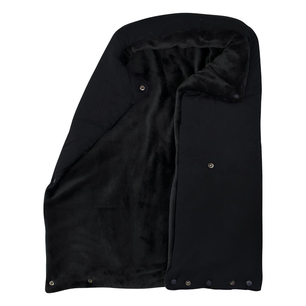JYOKO Kids Saco Capazo para Bebé de Polar Teddy Extra Suave – Antialérgico, Protección Óptima contra el Viento y Frío – Ideal para Piel Sensible, Recién Nacidos y Bebés (Black Series, Polar)