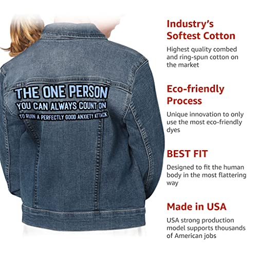 The One Person Kids' Denim Jacket - Funny Quotes Jean Jacket - Printed Denim Jacket for Kids4