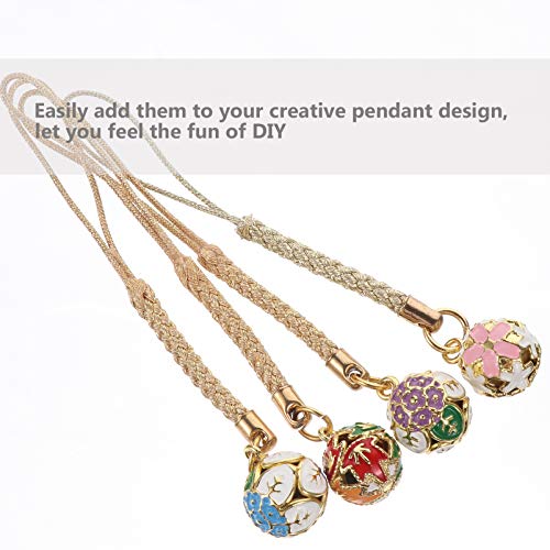 Hemobllo 4Pcs Cellphone Strap Pendant Vintage Japanese Bell Phone Cords Adorable Phone Hanging Charm Keychains Decor Christmas Gift (Random Style) #TOP2