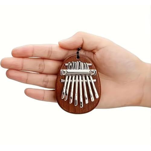 8 Keys Mini Exquisite Finger Thumb Piano Marimba Music Good Accessory Pendant Gift for Christmas, Halloween and Thanksgiving